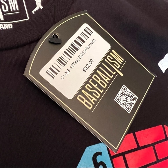 Baseballism “42” tee 2021 woman’s short sleeve shirt NWT size XS - Picture 7 of 9